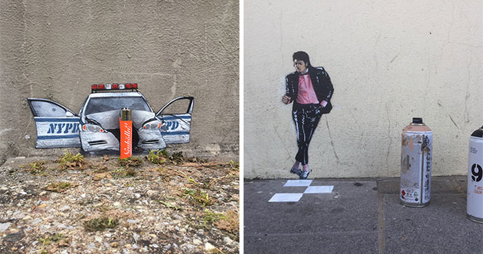 20 Works Of Street Graffiti That Interacts With Its Surroundings By This Artist (New Pics)