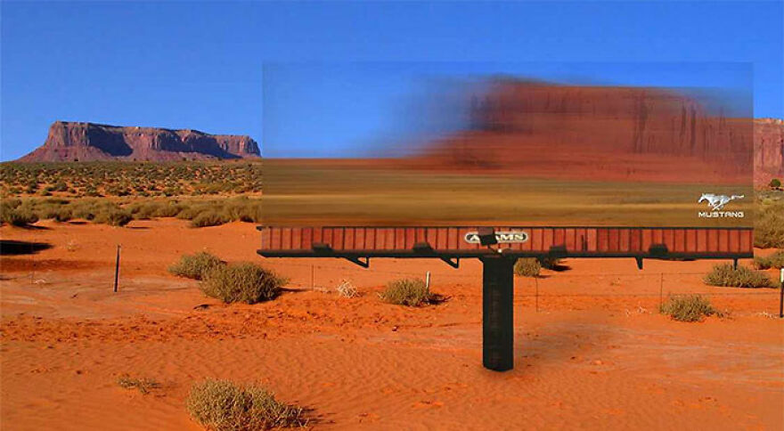 Semi-Transparent Billboard To Convey The Feeling Of Speed