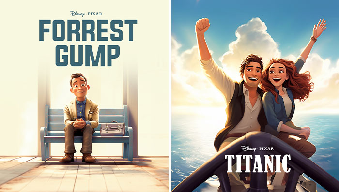 With The Help Of Photoshop And AI, I Reimagined Famous Movies In Disney’s Pixar Style (37 Pics)
