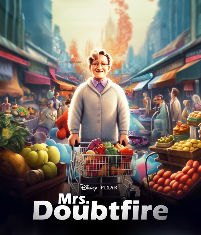 Enjoy Mrs. Doubtfire, Pixar-Style: Animation And Fun With Robin Williams!