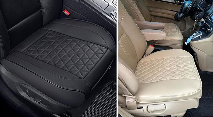 Black Panther Luxury Faux Leather Car Seat Cover: Stay stylish and protect your seats with this durable, water-resistant cover for a more comfortable and luxurious driving experience.