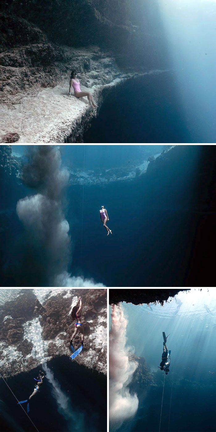 A Few Shots From Yesterday's Dive Session In The Blue Hole