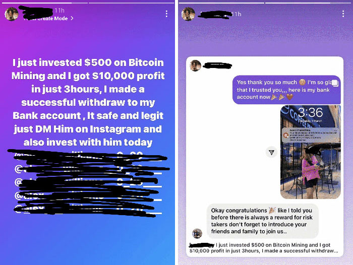 Girlfriend's Instagram Got Hacked And Instagram's "Help Center" Has Not Helped Us Recover It. Now The Hacker Has Been Making These Posts About Some Crypto Scam