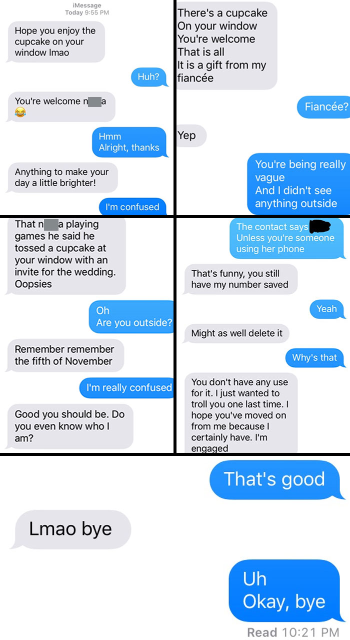 An Ex Of Mine Contacted Me Out Of Nowhere