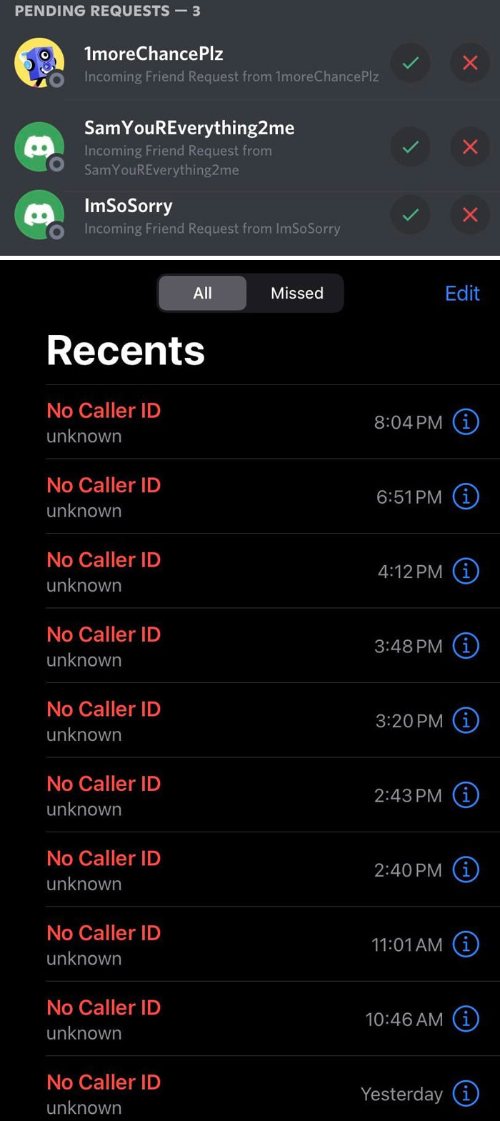 My Ex’s Futile Attempts To Reach Me After Dumping Him And Blocking Him On Everything