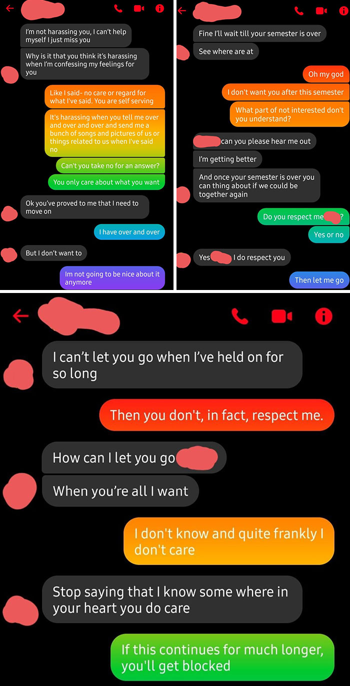 Delusional Ex Not Taking No For An Answer