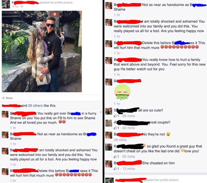 Girl Posts Picture With New Boyfriend. Grandmother Of Her Ex Comments