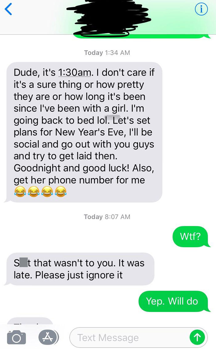 A Text I Got From My Ex At 1:30 Am This Morning