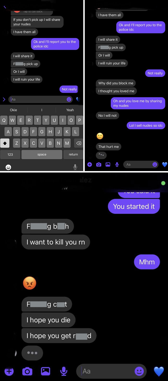 This Is My Ex From A Few Years Ago. He Claims That He Loves Me And Then Does This