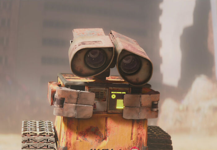Wall-E looking