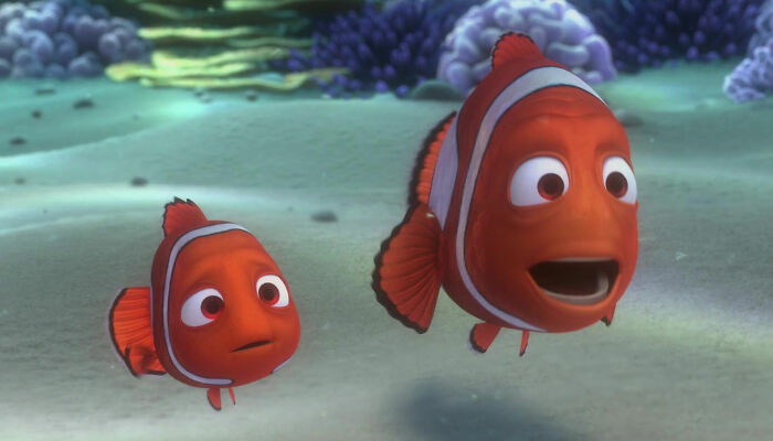 Marlin with Nemo from movie Finding Nemo