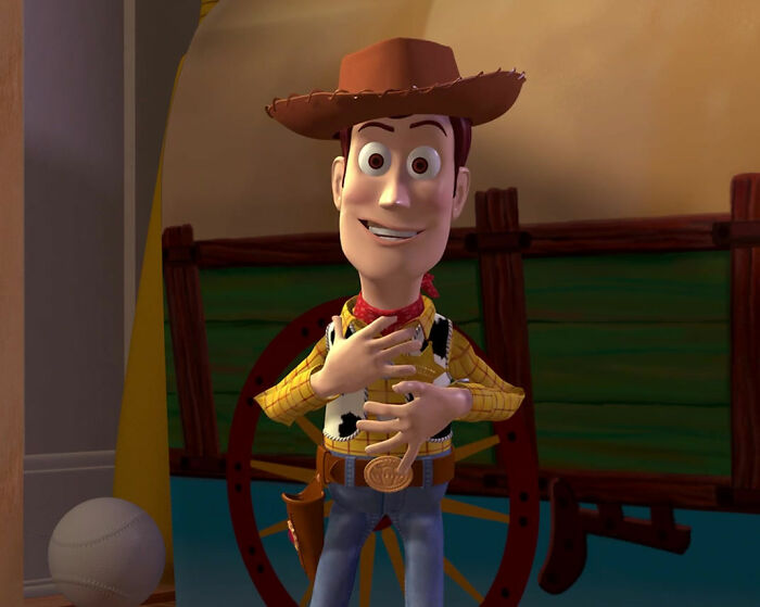 Toy Story Woody smiling
