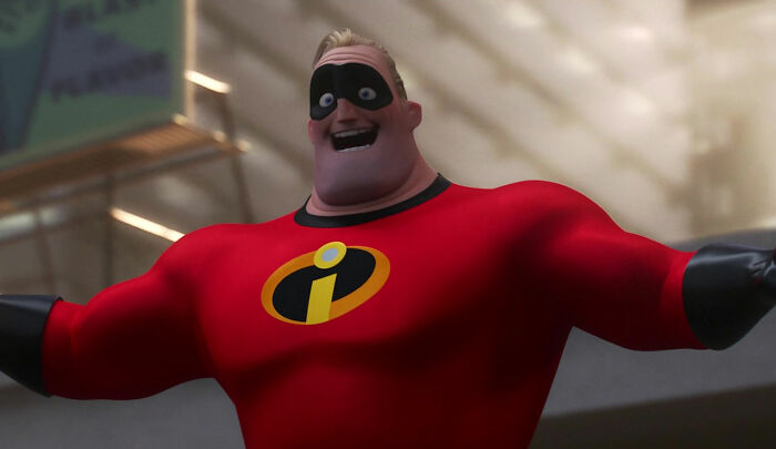 Bob from Incredibles 2 smiling