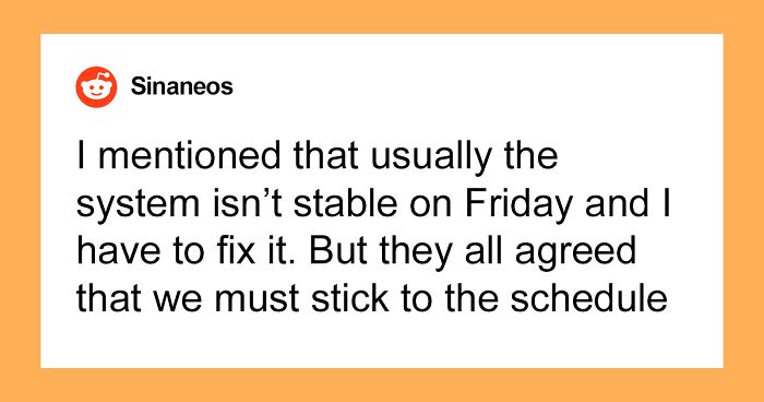 Guy Maliciously Complies And Sticks To The Schedule, Watches Complete Chaos Unfold In 3 Hours