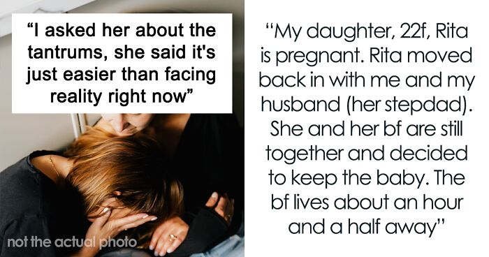 Woman Wants Her Pregnant Daughter To Start Being An Adult, She Bursts Into A Tantrum