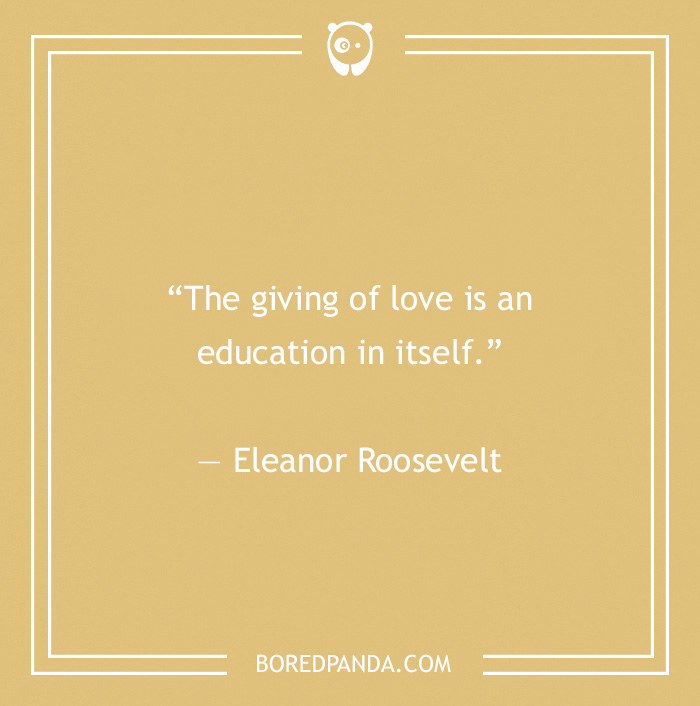 Eleanor Roosevelt quote on love 