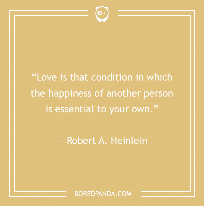 Robert A. Heinlein quote on selfless