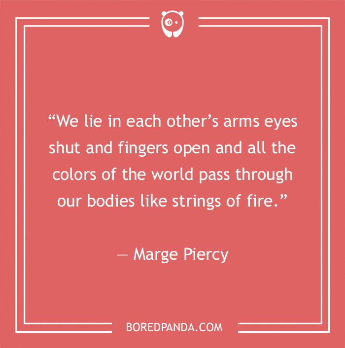 Marge Piercy quote on love 
