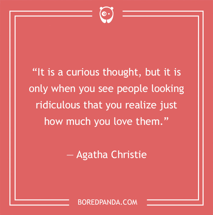 Agatha Christie quote on love 
