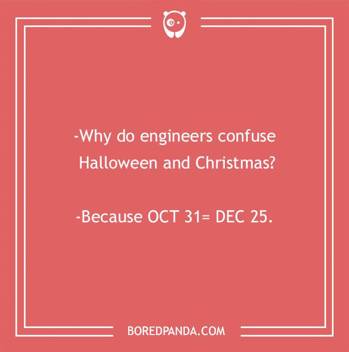 Smart joke on engineers