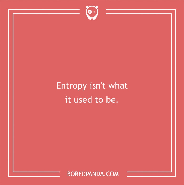 Smart joke on entropy