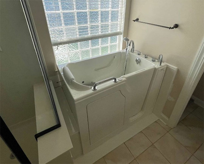 bathroom with walk-in soak tub bathroom with walk-in soak tub