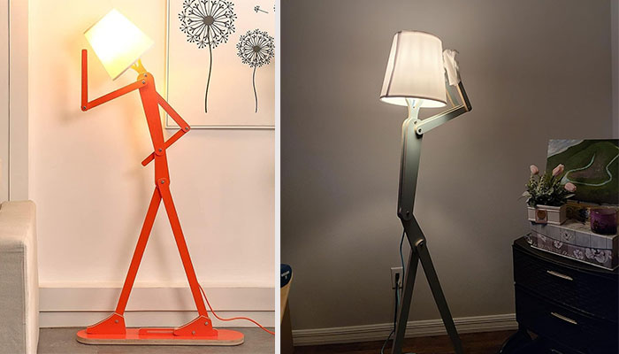Reinvent Your Room With Creative Floor Lamp - Harness The Warmth Of Wood, The Utility Of Reading Light, And The Swing Of Design, Revitalizing Your Corner And Elevating Your Decor!