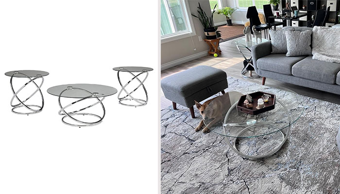 Trinity Of Charm: Embrace Modern Luxury With The Contemporary Round 3-Piece Occasional Table Set - Delivering An Element Of Style And Versatility, This Trio Is A Must-Have Accent To Modernize Your Decor Setting!