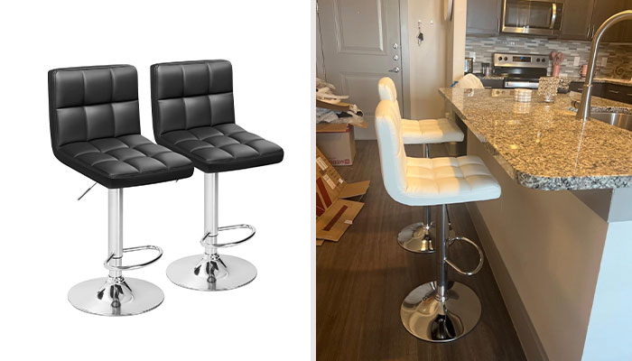 Elevate Your Bar Area With Modern Leather Bar Stools - Enhance Your Counter Experience With Sleek Design And Adjustable Comfort