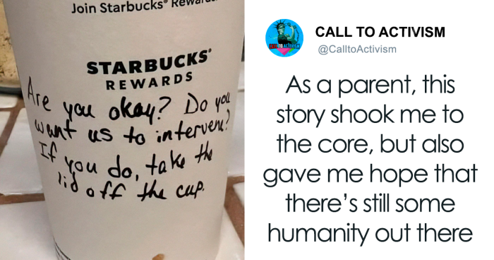 Starbucks Worker’s “Secret Note” On A Cup To Save 18-Year-Old From A Random Guy Sparks Debate