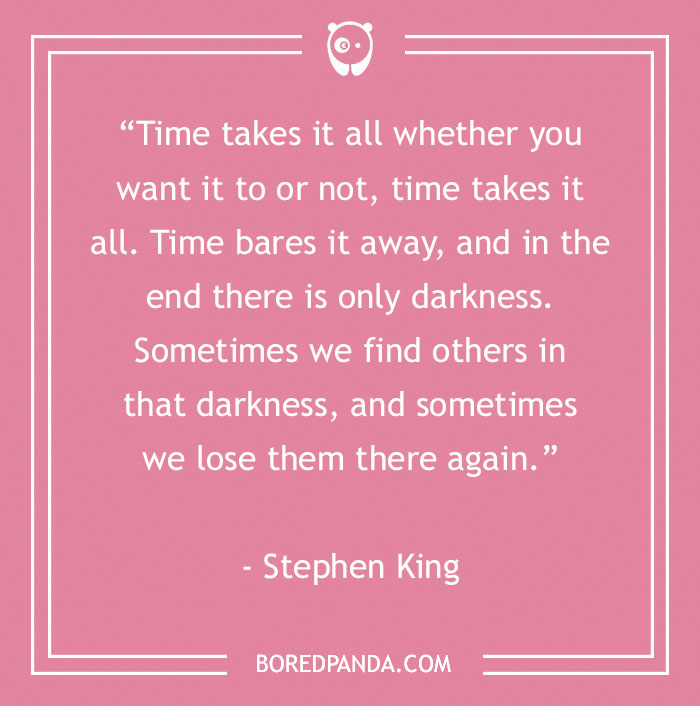 Stephen King quote about time