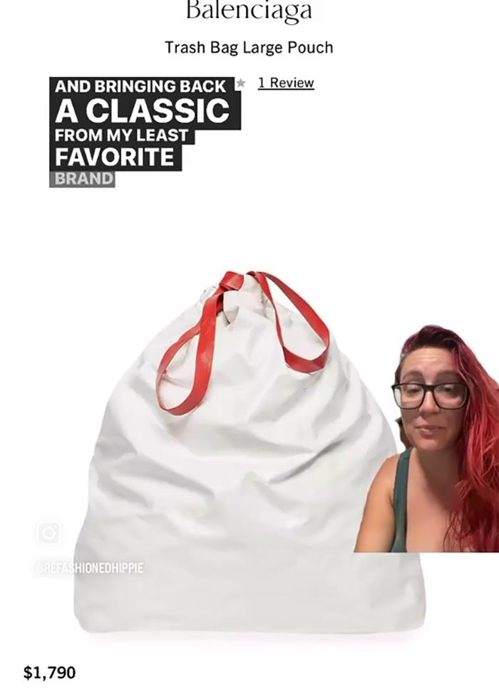 Balenciaga Selling Trash Bags For $1,790 & Calling It A 'Trash Pouch