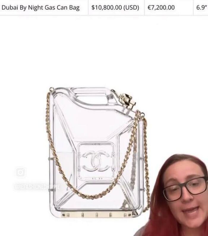 It's A Clear, Gas Can Shaped Purse For $10,000 From Chanel