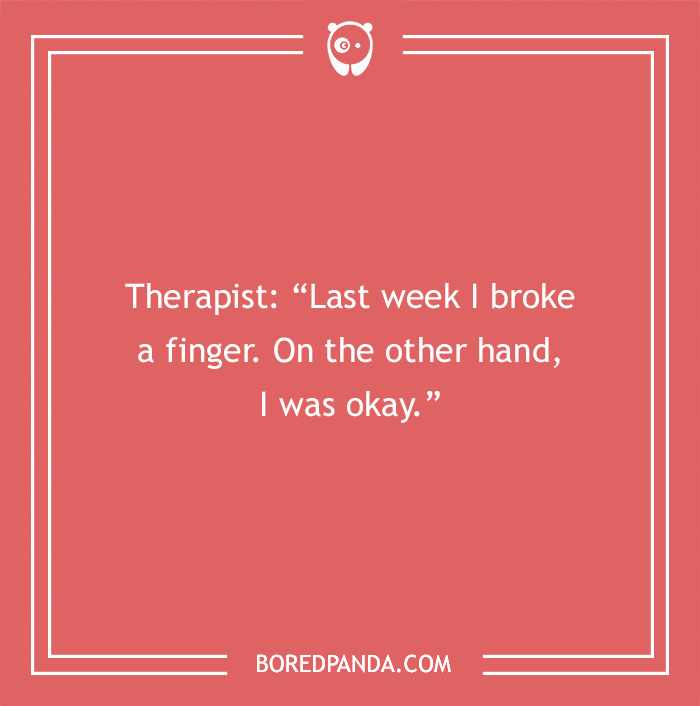 Joke on therapy