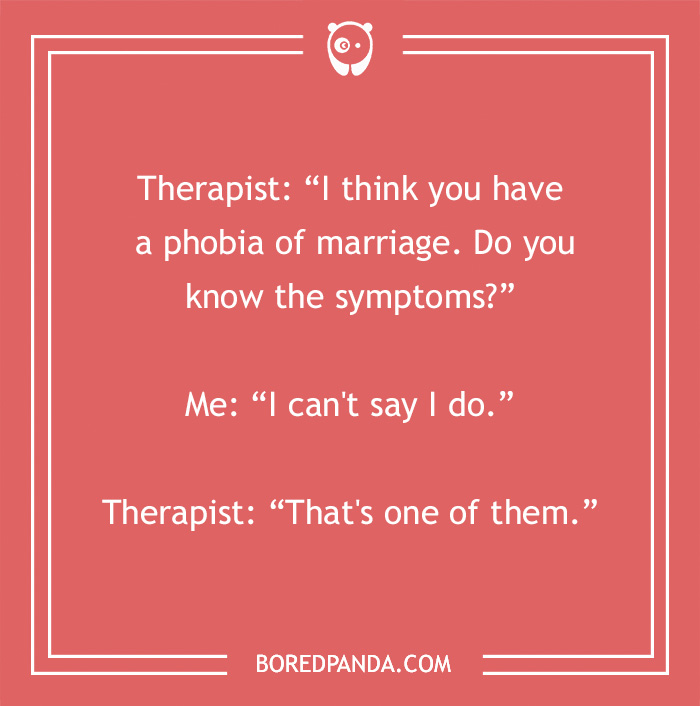 Joke on therapy