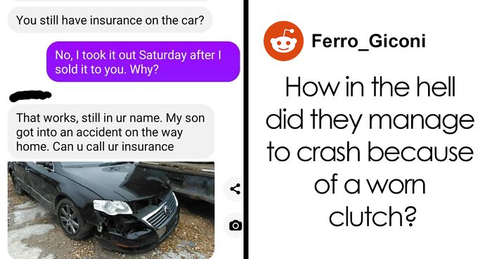 Man Shares Threatening Texts From The Guy He Sold His Car To After His Son Crashed It