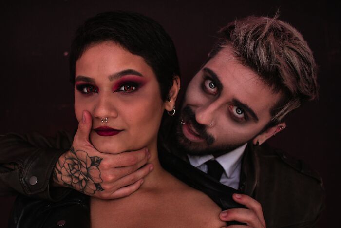 Vampire man and woman
