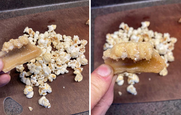 Found A Chunk Of Some Bone-Like Thing In My Bag Of Store-Bought Popcorn