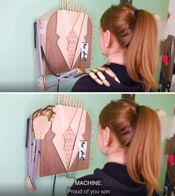 I Built Myself A Proud Parent. It Charges Me 25¢ For A Pat On The Shoulder