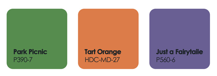 Secondary colour palette swatches in warm colors including green, orange, and purple tones for decor ideas. Secondary colour palette swatches in warm colors including green, orange, and purple tones for decor ideas.