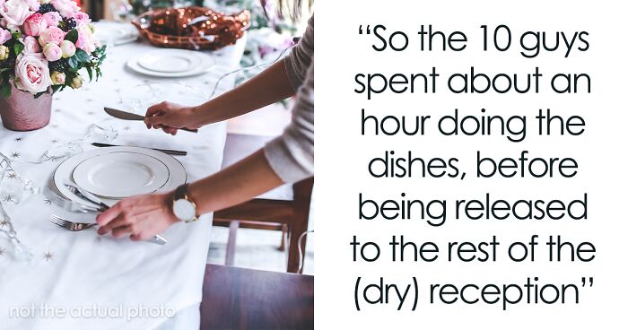 “Oh Sorry, I Forgot To Mention”: Guests Left Washing Dishes At Reception By Surprise