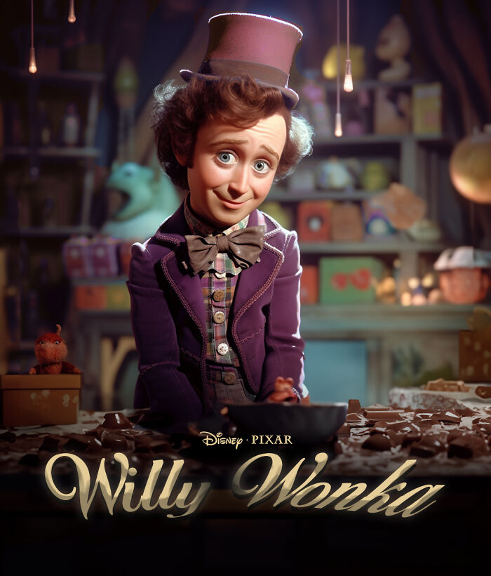 Step Into The Pixar-Style Chocolate Factory: A Sweet And Magical Adventure With Willy Wonka!