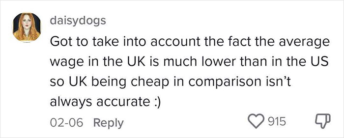 Woman Breaks Down Price Difference Of Food Between UK And US, Goes Viral Woman Breaks Down Price Difference Of Food Between UK And US, Goes Viral