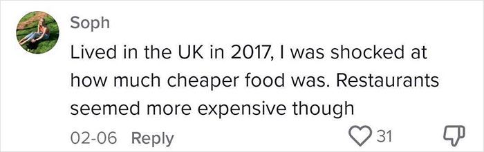 Woman Breaks Down Price Difference Of Food Between UK And US, Goes Viral Woman Breaks Down Price Difference Of Food Between UK And US, Goes Viral