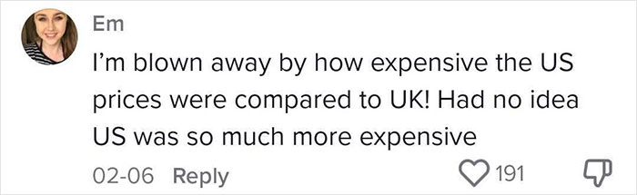 Woman Breaks Down Price Difference Of Food Between UK And US, Goes Viral Woman Breaks Down Price Difference Of Food Between UK And US, Goes Viral