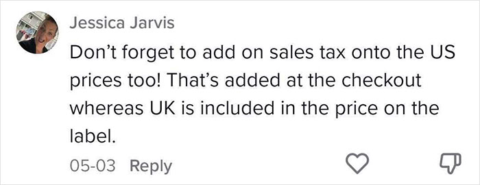 Woman Breaks Down Price Difference Of Food Between UK And US, Goes Viral Woman Breaks Down Price Difference Of Food Between UK And US, Goes Viral