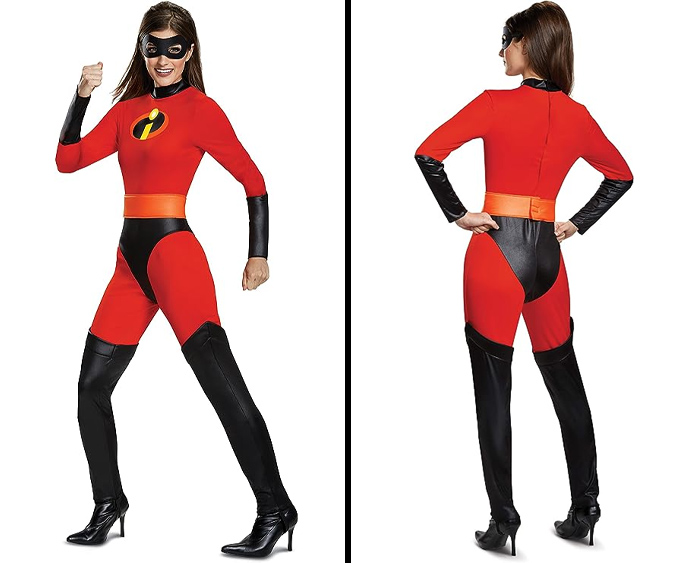 Disguise Women's Mrs. Incredible Classic Adult Costume: Have you feeling like a superhero and turning heads wherever you go because who doesn't love an incredible woman on Halloween night?