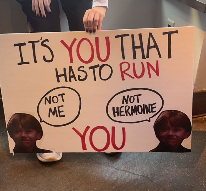 Someone "Ron Weasleyed" The Runners Instead Of Simply Cheering Them On