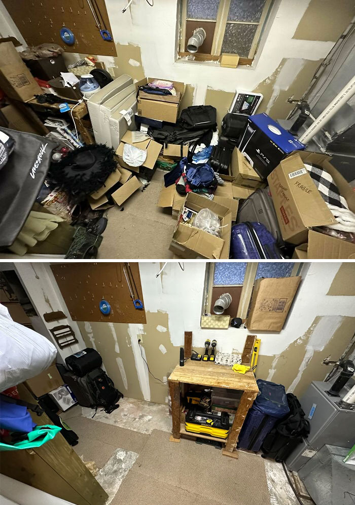 Does Decluttering Count? We Spent Two Days Clearing Out, Throwing Out And Reorganizing Our Storage Room