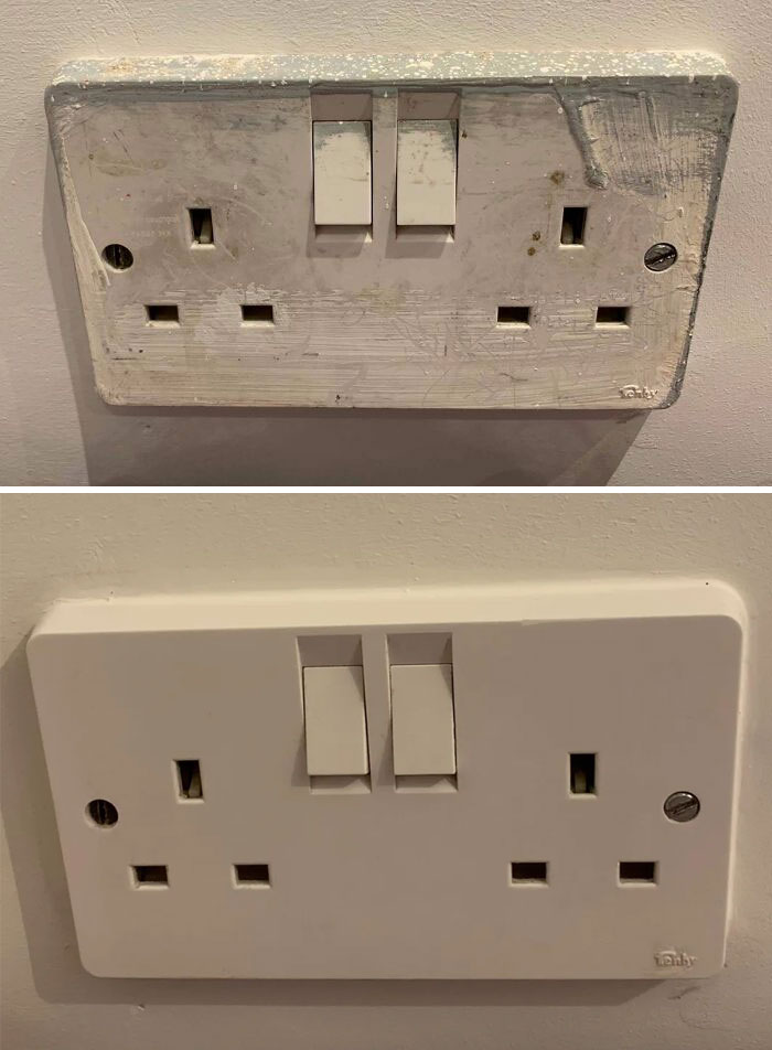Plug Socket Before And After